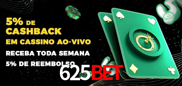 Promoções do cassino ao Vivo 625bet